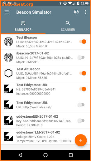 Beacon Simulator screenshot
