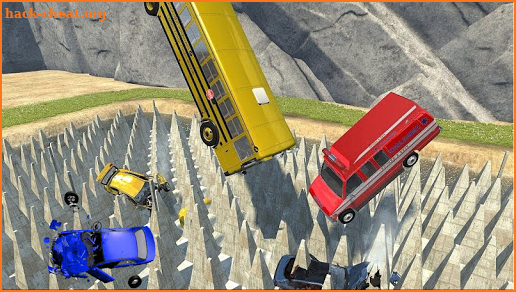 Beamng Drive Death Stair Car Speed Crash screenshot