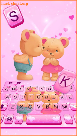 Bear Couple Keyboard Theme screenshot