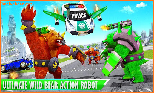 Bear Robot Car Transform: Flying Car Robot War screenshot