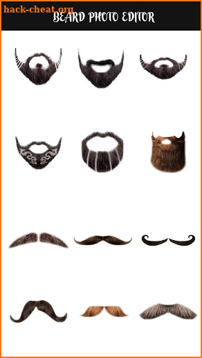 Beard and Mustache Photo Editor screenshot