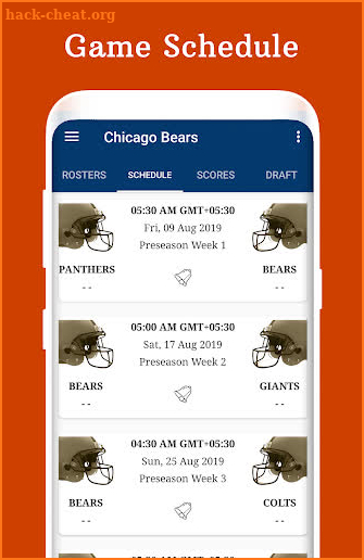 Bears - Football Live Score & Schedule screenshot