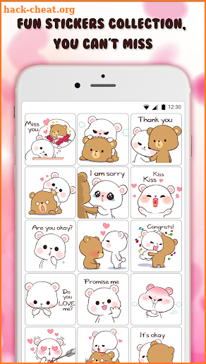 Bears In Love sticker  Packs For WhatsApp screenshot