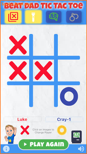 Beat Dad Tic Tac Toe Safe for Kids screenshot