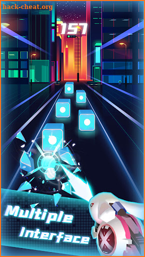 Beat gun hop EDM 3D music game screenshot