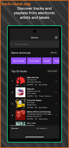 Beatport screenshot
