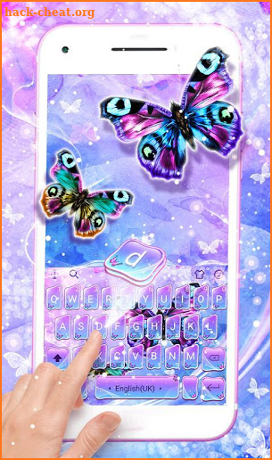 Beautiful Butterfly Keyboard Theme screenshot