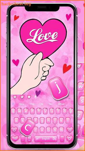 Beautiful Love Heart Keyboard Theme💘 screenshot