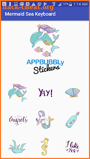 Beautiful Mermaid Keyboard Stickers for Gboard screenshot