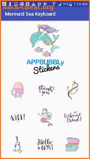 Beautiful Mermaid Keyboard Stickers for Gboard screenshot