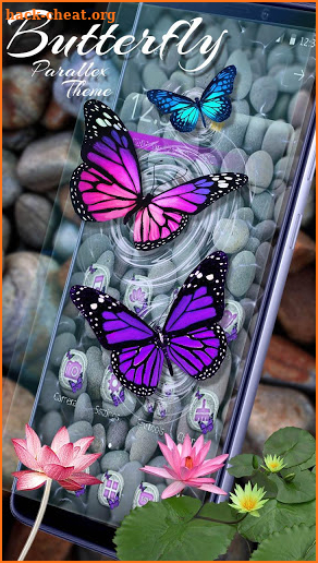 Beautiful Nature Butterfly Parallax Theme screenshot