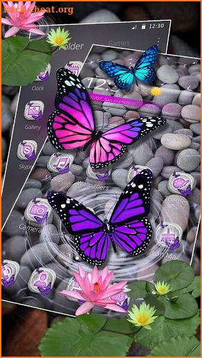 Beautiful Nature Butterfly Parallax Theme screenshot