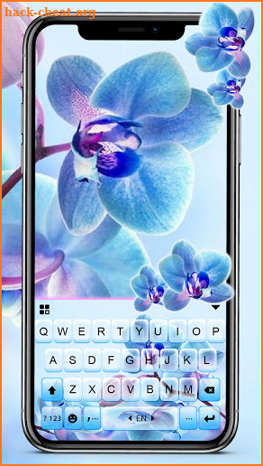 Beautiful Orchids Keyboard Background screenshot