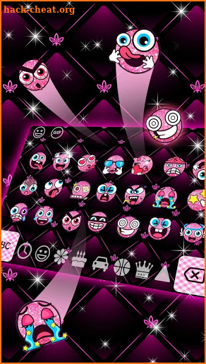 Beautiful Pink Bow Keyboard Theme screenshot