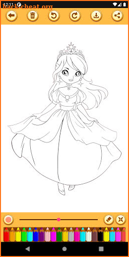 Beautiful Princess Coloring Book screenshot