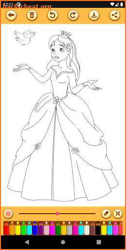 Beautiful Princess Coloring Book screenshot