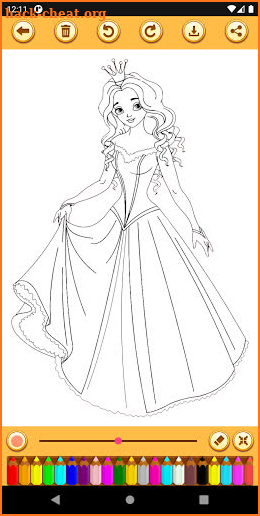 Beautiful Princess Coloring Book screenshot