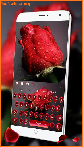 Beautiful Red Rose Keyboard screenshot