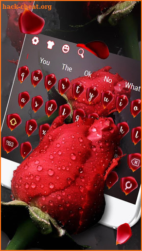 Beautiful Red Rose Keyboard screenshot