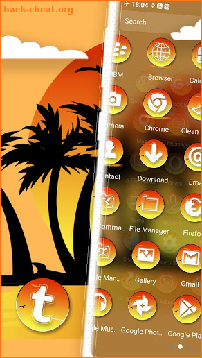 Beautiful Sunset  Launcher Theme screenshot