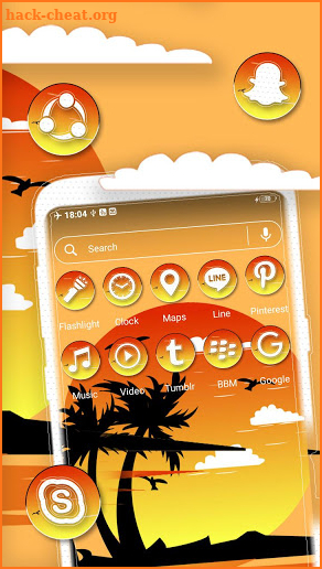 Beautiful Sunset  Launcher Theme screenshot