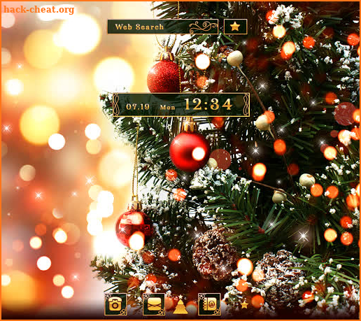 Beautiful Wallpaper Christmas Tree Theme screenshot