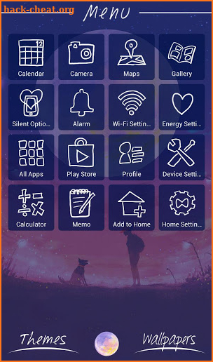 Beautiful Wallpaper Moonlight Memory Theme screenshot