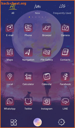 Beautiful Wallpaper Moonlight Memory Theme screenshot