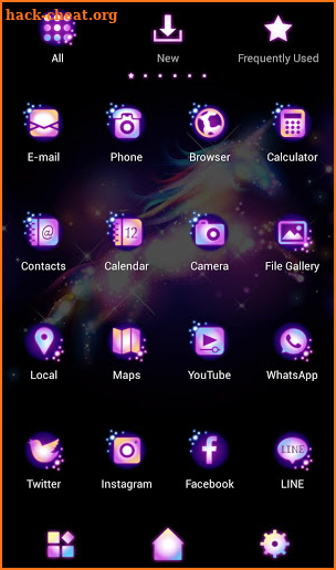 Beautiful Wallpaper Star Magic Unicorn Theme screenshot