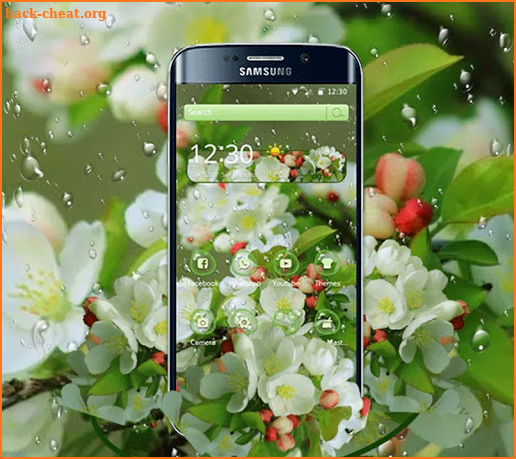 Beautiful Water Drop Romantic Love Theme screenshot