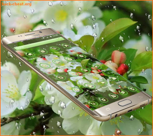 Beautiful Water Drop Romantic Love Theme screenshot