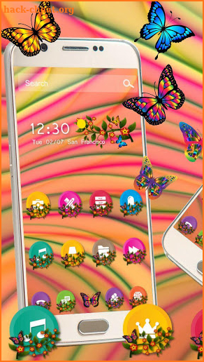 Beauty Colorful Nature Butterfly Theme screenshot