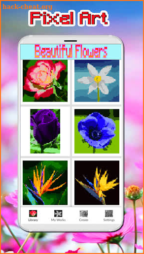 Beauty Flower Color By Number-Coloring Landscape screenshot