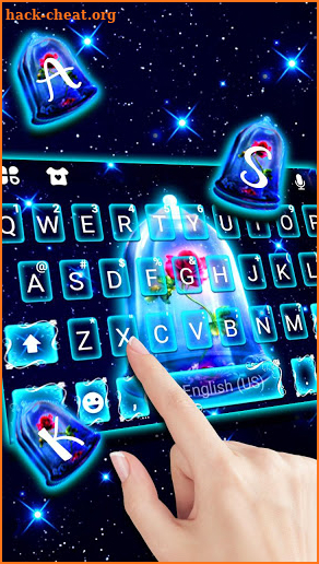 Beauty Magical Rose Keyboard Theme screenshot