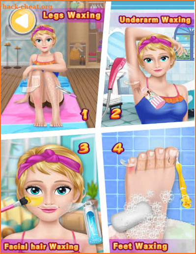 Beauty Spa Salon Makeover body spa wax games screenshot