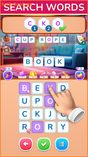 Beauty Words Search & Scrabble screenshot