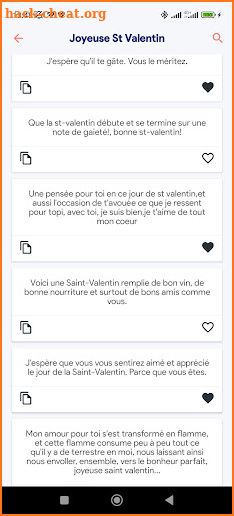 Beaux SMS pour Saint Valentin screenshot