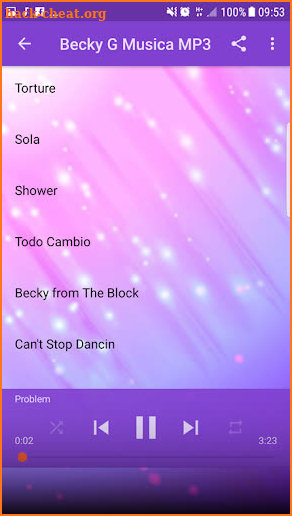 Becky G Música Sin internet 2019 screenshot