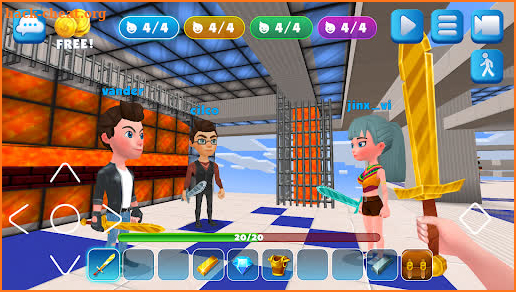 Bed Fight: Blocky Wars Craft screenshot