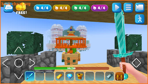 Bed Fight: Blocky Wars Craft screenshot