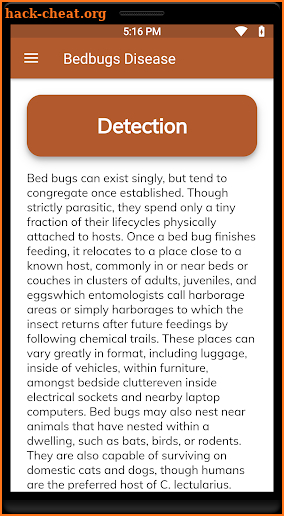 Bedbugs Disease screenshot