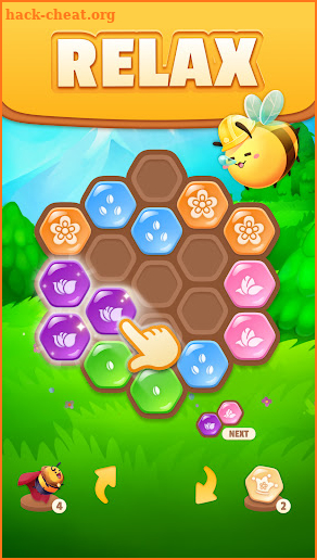 Bee Merge - Honey Hex Puzzle screenshot