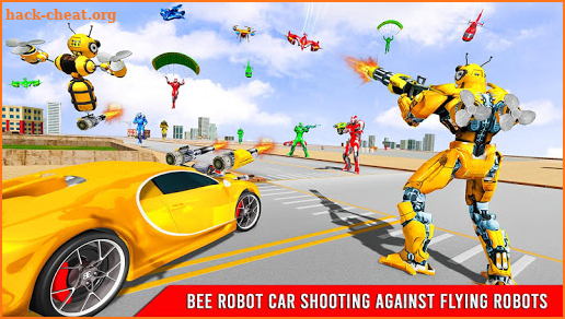 Bee Robot Car Transformation Game: Robot Car Games screenshot