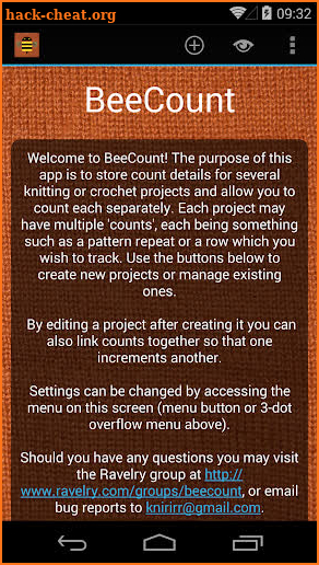 BeeCount Knitting Counter screenshot