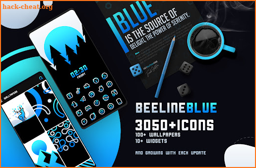 BeeLine Blue IconPack screenshot