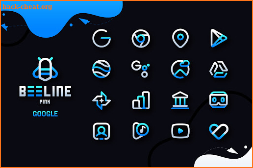 BeeLine Blue IconPack screenshot