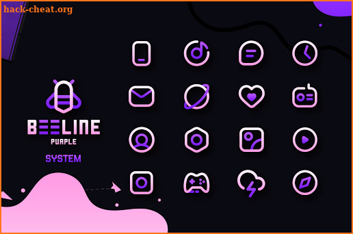 BeeLine Purple Iconpack screenshot