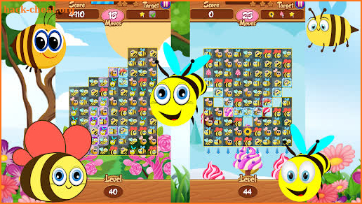 Bees Friends Pop Match3 Puzzle screenshot