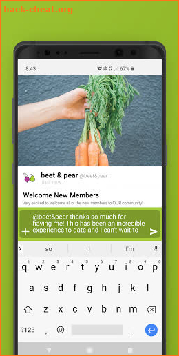 beet & pear screenshot