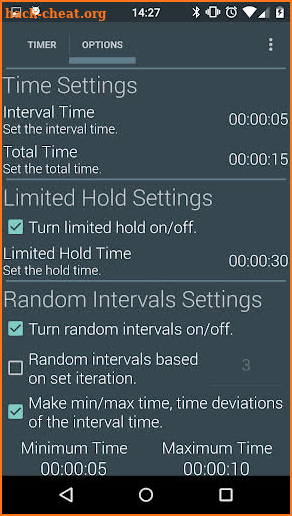 Behavioral Timer screenshot